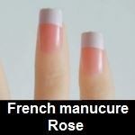 French manucure Rose